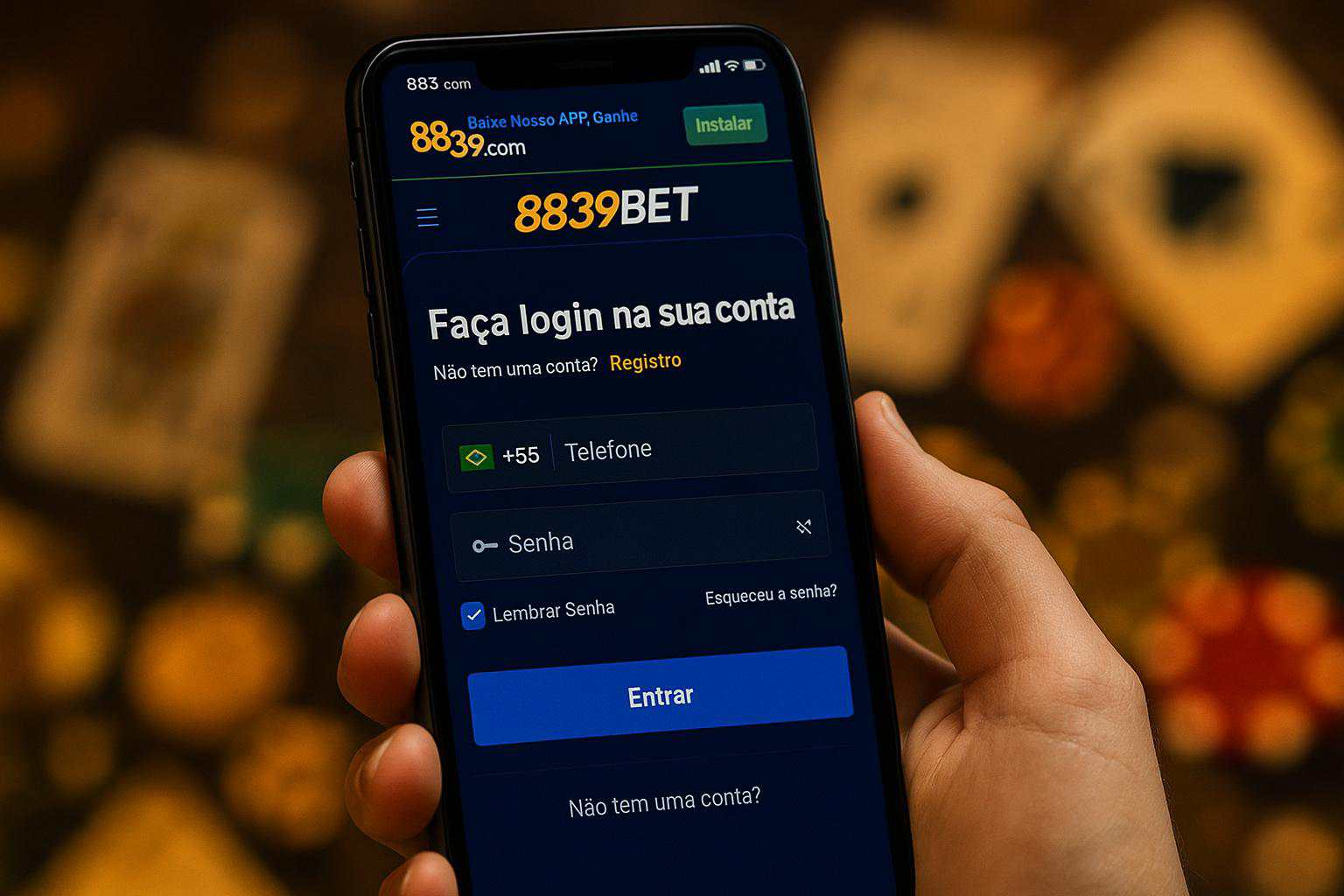 Não Perca tempo, o rRgistro na site 8839BET